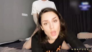 Hot Student gives Blowjob and Rides Cock as she was Taught in College Dorm