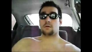 Horny Verbal Dude Jerks Off & Cums in Car