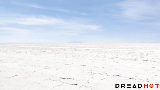 DH 34 - Two cumshots in the mouth in public on the biggest salt flat in the world