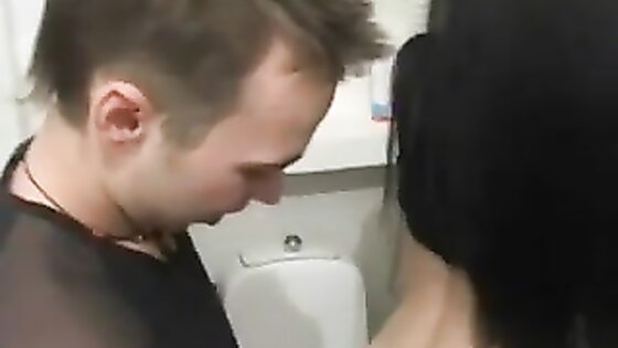 Slender Teen Brunette Bathroom Fucking