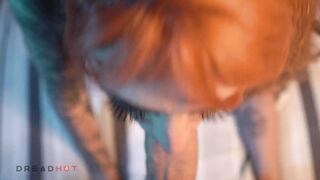 DH 58 - Redhead with dreadlocks enjoying and drooling on cock - 1080p