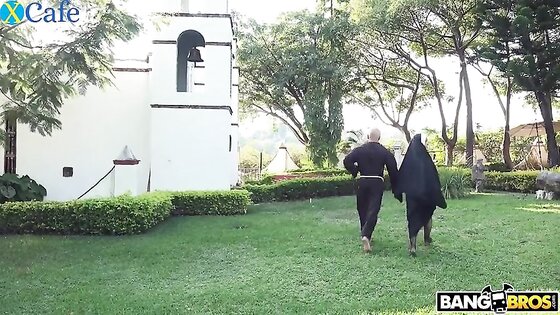 Priest Fucks Brunette Nun Whore