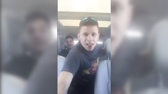 White College Boy Breeds  Latin Bitch In Car