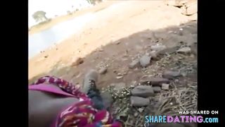 Indian Blowjob Her Lover Outdoor