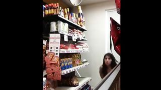 Home D20 - This girl get caught in the store naked