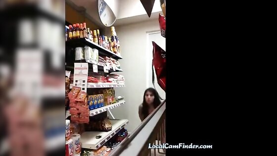 Home D20 - This girl get caught in the store naked