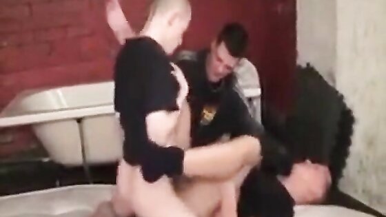 Big-Cocked British Chavs in a Dirty Threesome