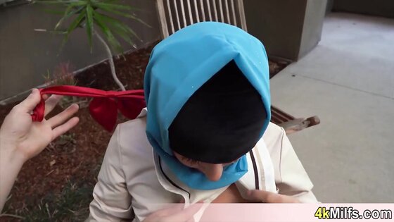Angeline loves her hijab even while fucked she is not removing it