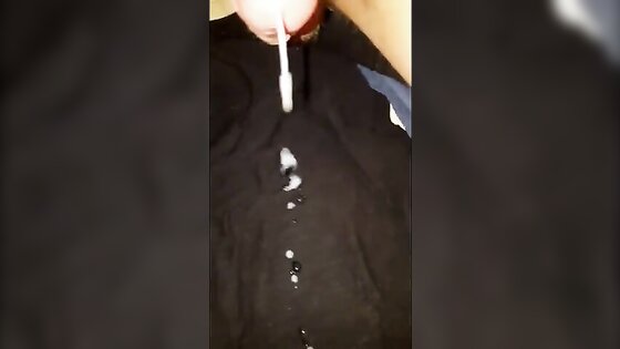 Nice cock edging and explosing no hands creamy cumshot