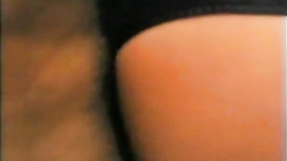 Retro Classic - Black Satin Panty Fick mit Cum-On-Höschen