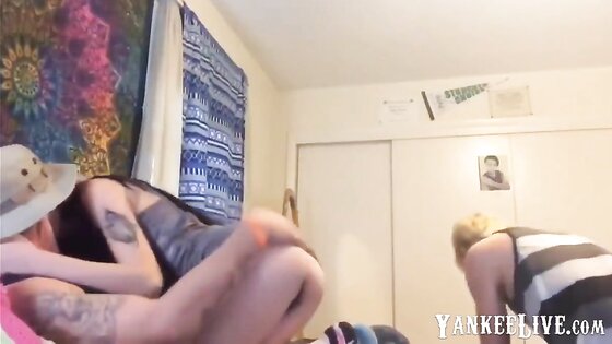 Amateur Threesome - GF Sucks a Stranger's Cock