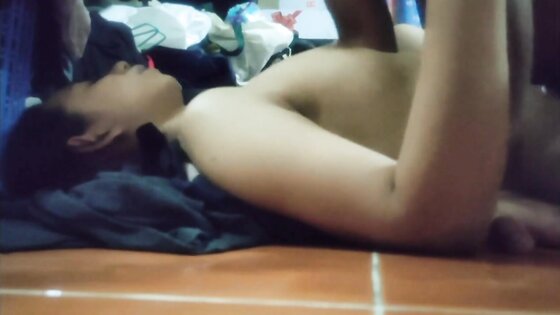Asian Teen Amateur Hardcore Creampie on Balcony at Night