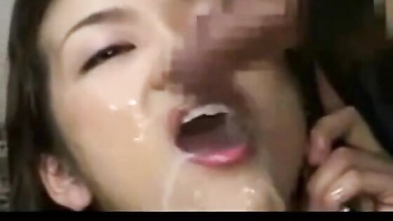 Bukkake Miyu: Japanese Amateur Covered in Cum