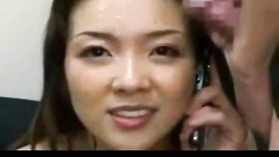 Bukkake Miyu: Japanese Amateur Covered in Cum