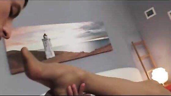 Big Cock Brunette Shemale Fucks Young Gay Boy