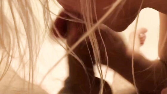 Blonde Milf Rides Man, Tits Cumshot POV