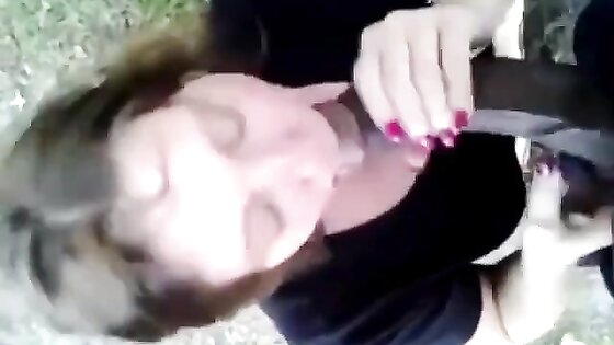 Mature Amateur Hooker Sucks BBC Outdoors