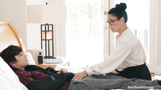 Teacher gives student a HELPING HANDjob