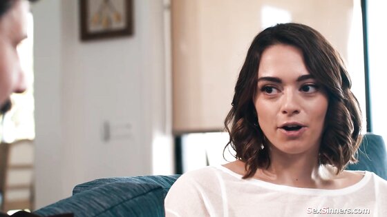 Sophia puts COCK AND BALLS in her mouth