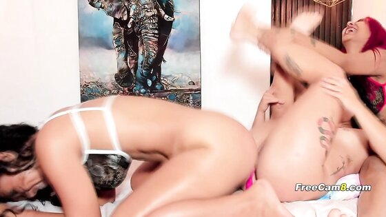 Scorching Threesome with Sultry Colombian Vixens