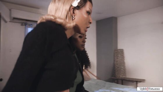 Ebony shemale Valeria Atreides bangs gf 2