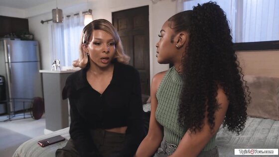 Ebony shemale Valeria Atreides bangs gf 2