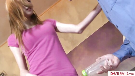 Husband fucking the new teen babysitter