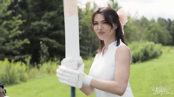 Asian Shemale Outdoors