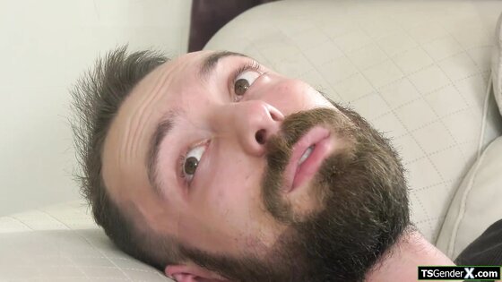 Big cock trans has a hardon during anal