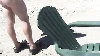 Beach dogging creampie