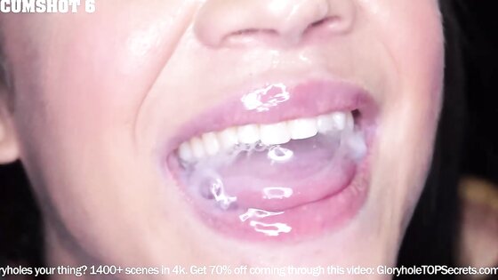 TEN cumshots swallowed in a row? Insane!