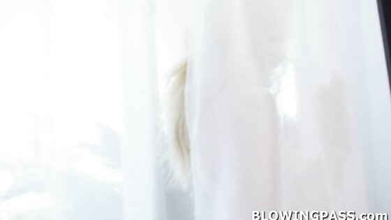 It's rare to see her suck cock like this