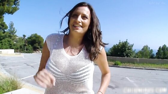 Big Tits Slender Whore Fucked Outdoors
