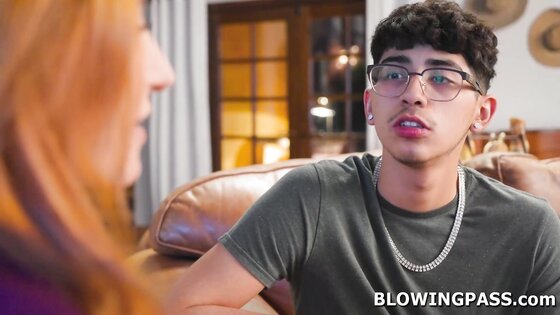 My big tit stepmom wants to suck my cock