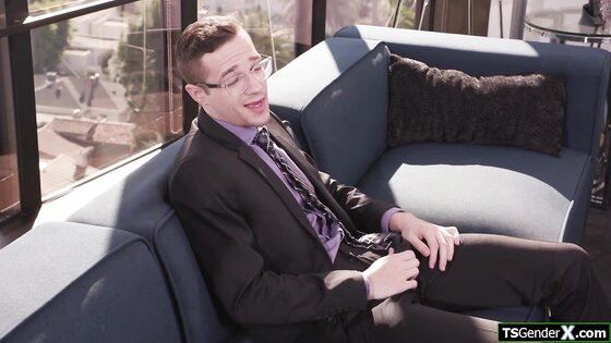 Im rubbing my dick ifo my hot tgirl boss