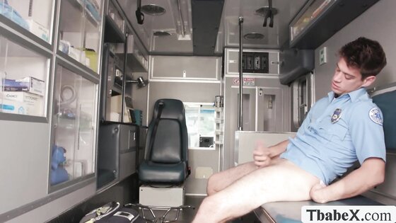 Caught our ambulance driver jerking off in mobile