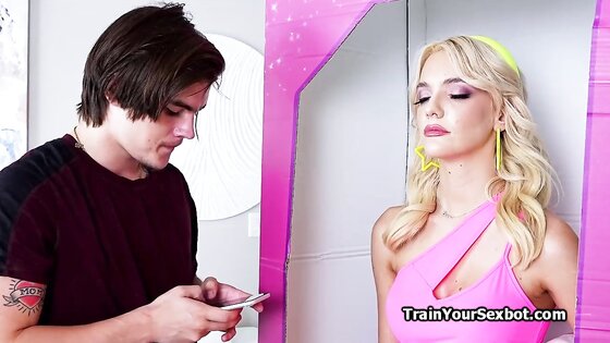 Busty beach babe android does the full package