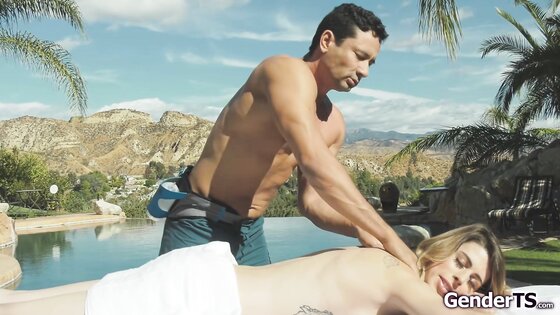 That outdoor massage got my ts dick hard