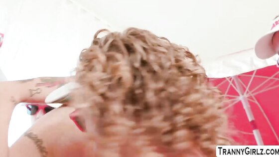 TS super star Aubrey Kate gang banged by big cocks 2