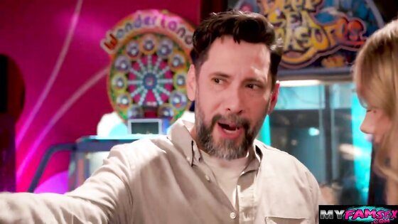 Banging my horny stepdaughter inside arcade house 2