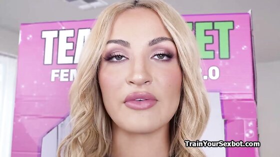 Domina fembot makes new owners dick hard