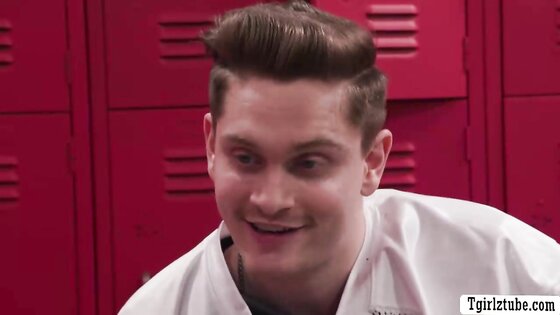 Fucking my sad crush in locker to make him happy