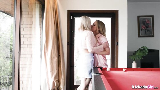 Big tits lesbian fingering blonde wife