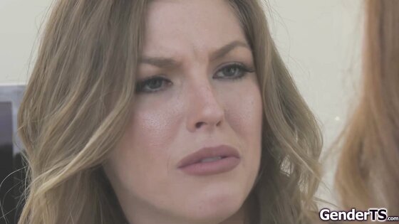 Redhead tgirl Shiri Allwood fucks a babe