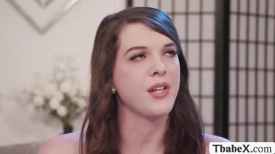 Horny couple hire a Trans Woman for threesome sex