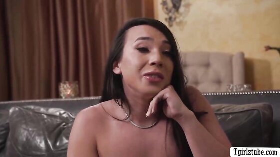 Rich man brings TS hitchhiker and fucks her ass