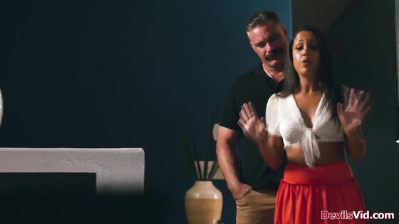 Submissive wife shares guy with neighbor