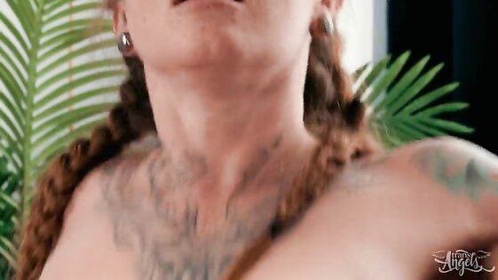 Blonde Tranny Fucks Red Haired Pussy