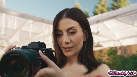 Nicole Kitt and Lucy Lotus with the photographer Natalie Brooks threesome