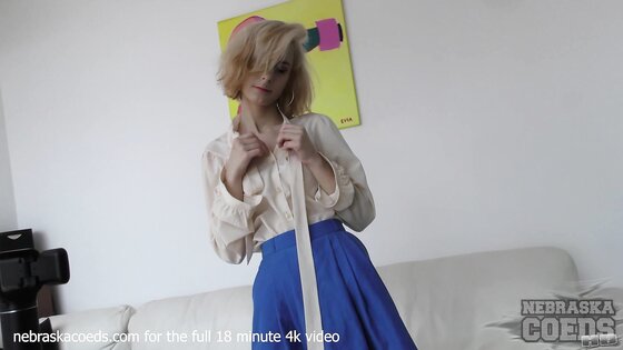 Poppy Champagne Strips Down and Slowly Fucks Herself With a Champagne Bottle